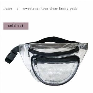 Ariana Grande Sweetener Tour Clear Fanny Pack
